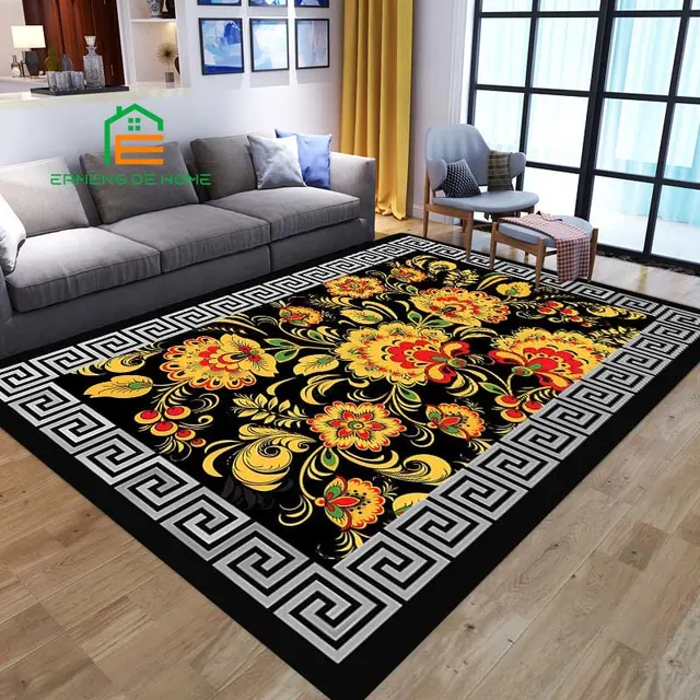 American Pastoral Living Room Carpet Dining Table Foot Pad Bedroom Large  Size Study Rectangular Floor Mat Washable Study Rug - AliExpress