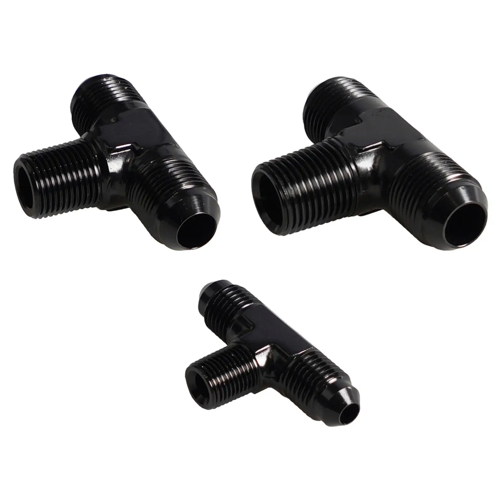 AN3 Male to 1/8inch NPT On Side Branch Tee Professional Car Durable