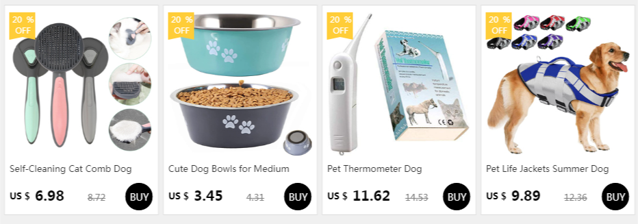 produtos para animais de estimação