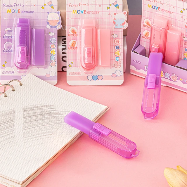Aesthetic Erasers Cute Retractable Pencil Rubber Eraser Writing Drawing  Eraser for Boys and Girls Fun Party Favor & School - AliExpress