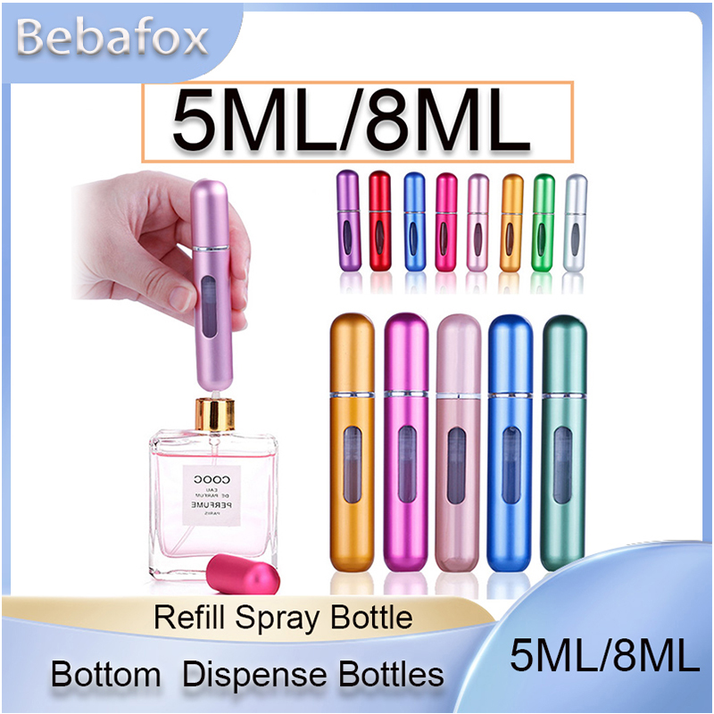 Best of 5ML / 8ML Portable Travel Mini Small Container Aluminum Purse Tester Decant Perfume Roller Bottle Dispensing Tool Refillable Spray Reviews & Tips