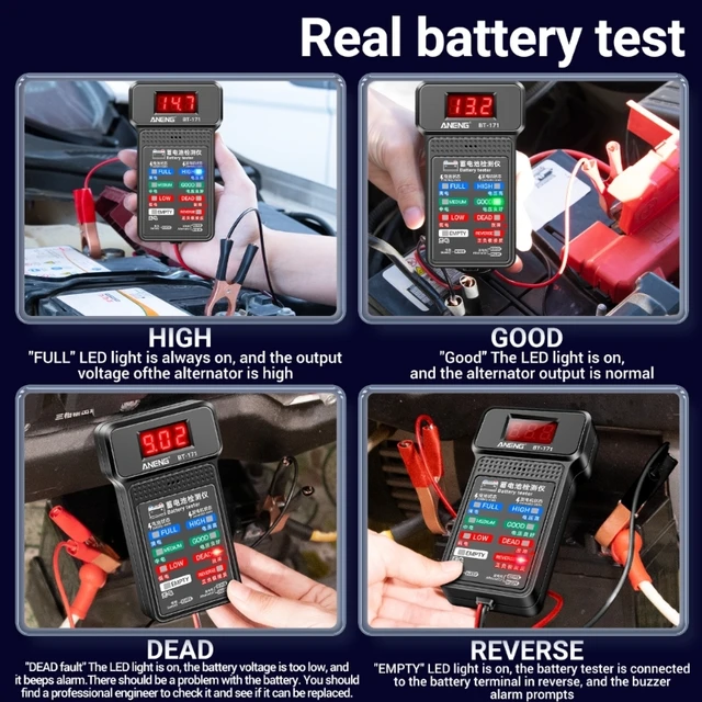 Car Tester 12V Load Tester Automotive-Battery Analyzer-Test Tool