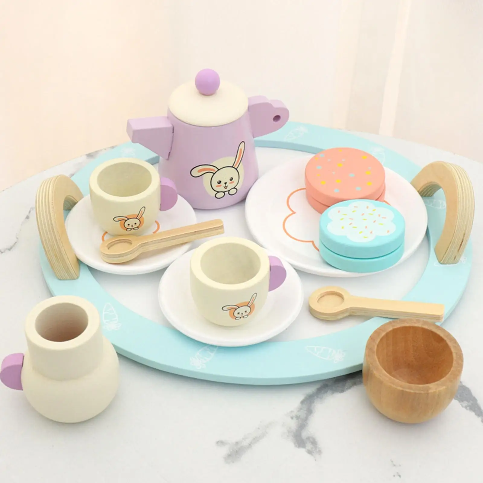 Simulation  Toy Role  Tea Party Pretend Food Toy, for 4 5 6 