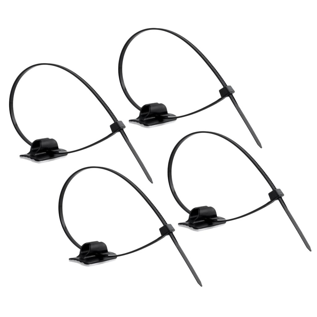 4 Uds bicicleta de montaña bicicleta autoblocante brida de cables freno/manguera de engranaje Cable línea guías de ruta Clips de fijación