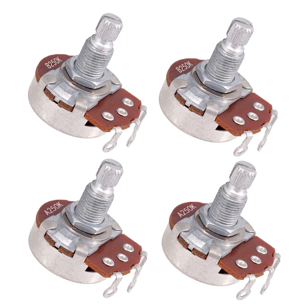 Guitar potentiometer, 24mm diameter body, 18mm shaft,  ,   or Volume