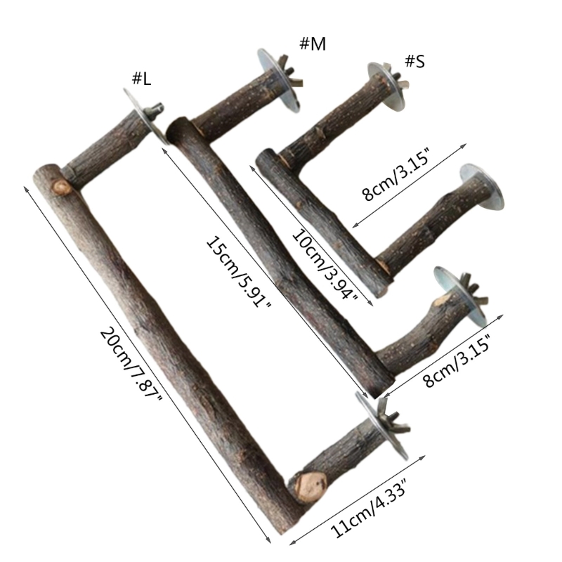 Title 6, P82D Supporto per uccelli Pesce persico Legno n...