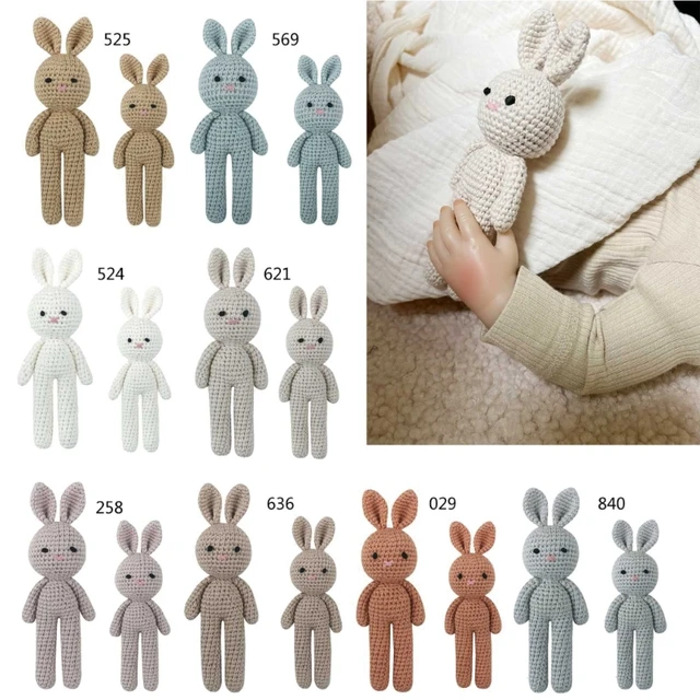Handmade Crochet Stuffed Animal Bunny Snuggle Blankie / Lovey, Baby Toy  Toddler