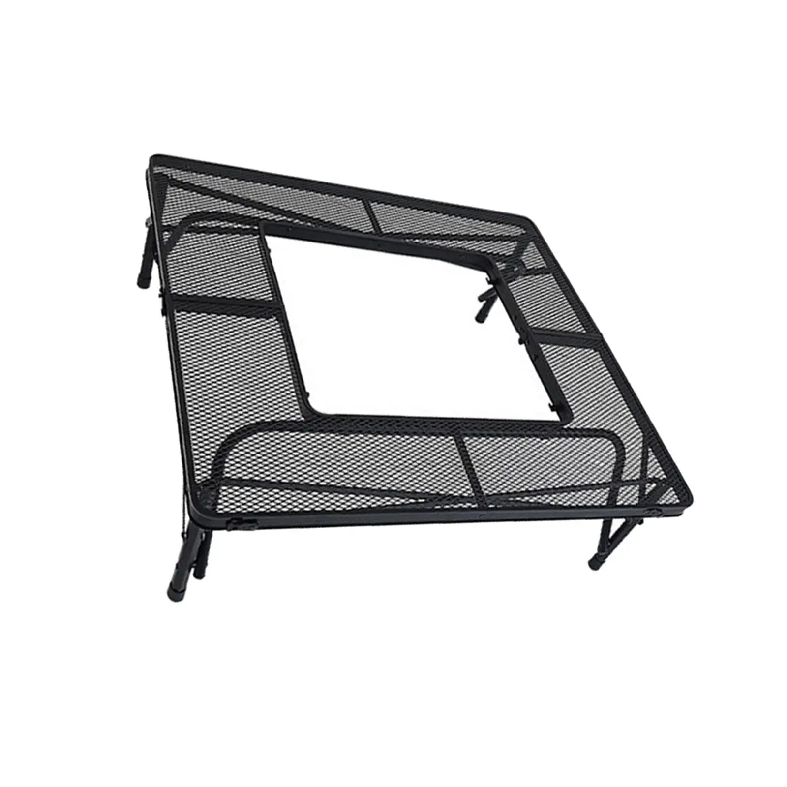 Outdoor Foldable Table Aluminium Multifunctional with A Carry Bag Camping Tables Barbecue Oven Table for Patio Backpacking Beach