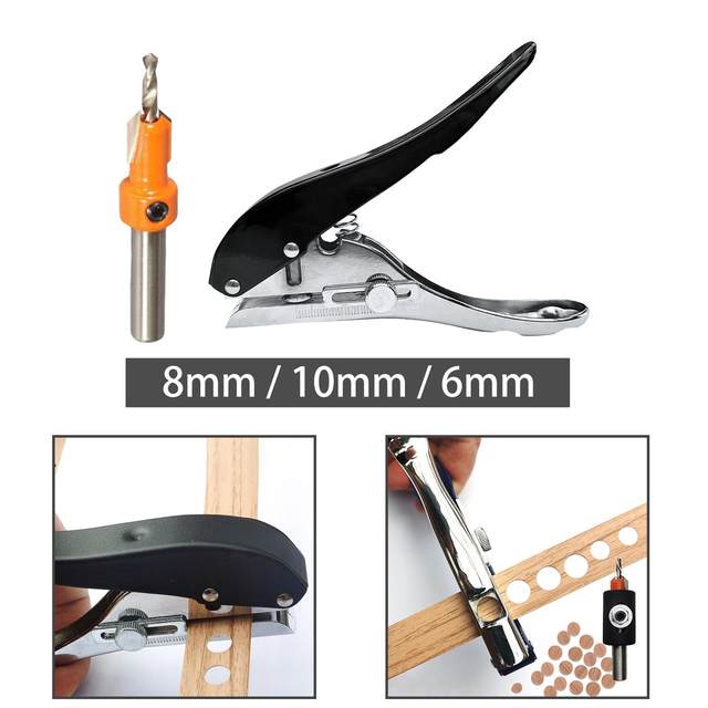 Punching Pliers 25 Sheet Capacity Handle Punch for Card Craft Paper Woodworking Photo