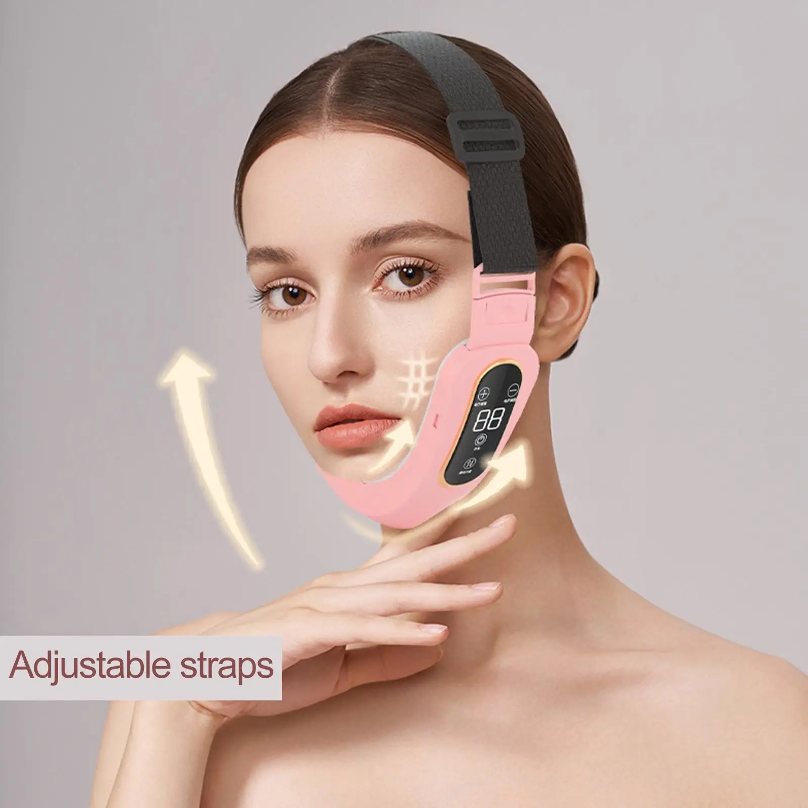 V Face Machine Photon Therapy Machine Portable LED Shaping Massager Face Slimming Strap for Sagging Double Chin Removal Women