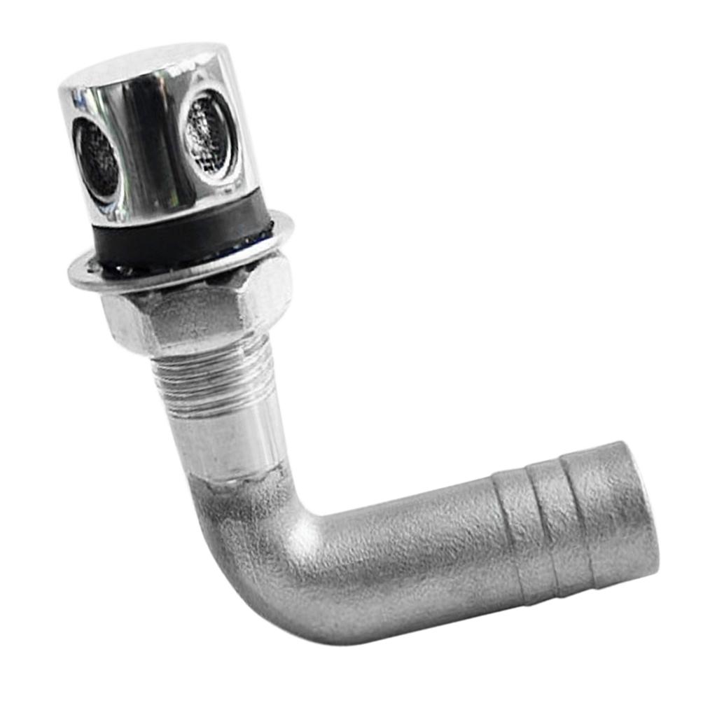 Boat 90 Degree Fuel Gas Tank Vent   Stainless Steel for 16mm