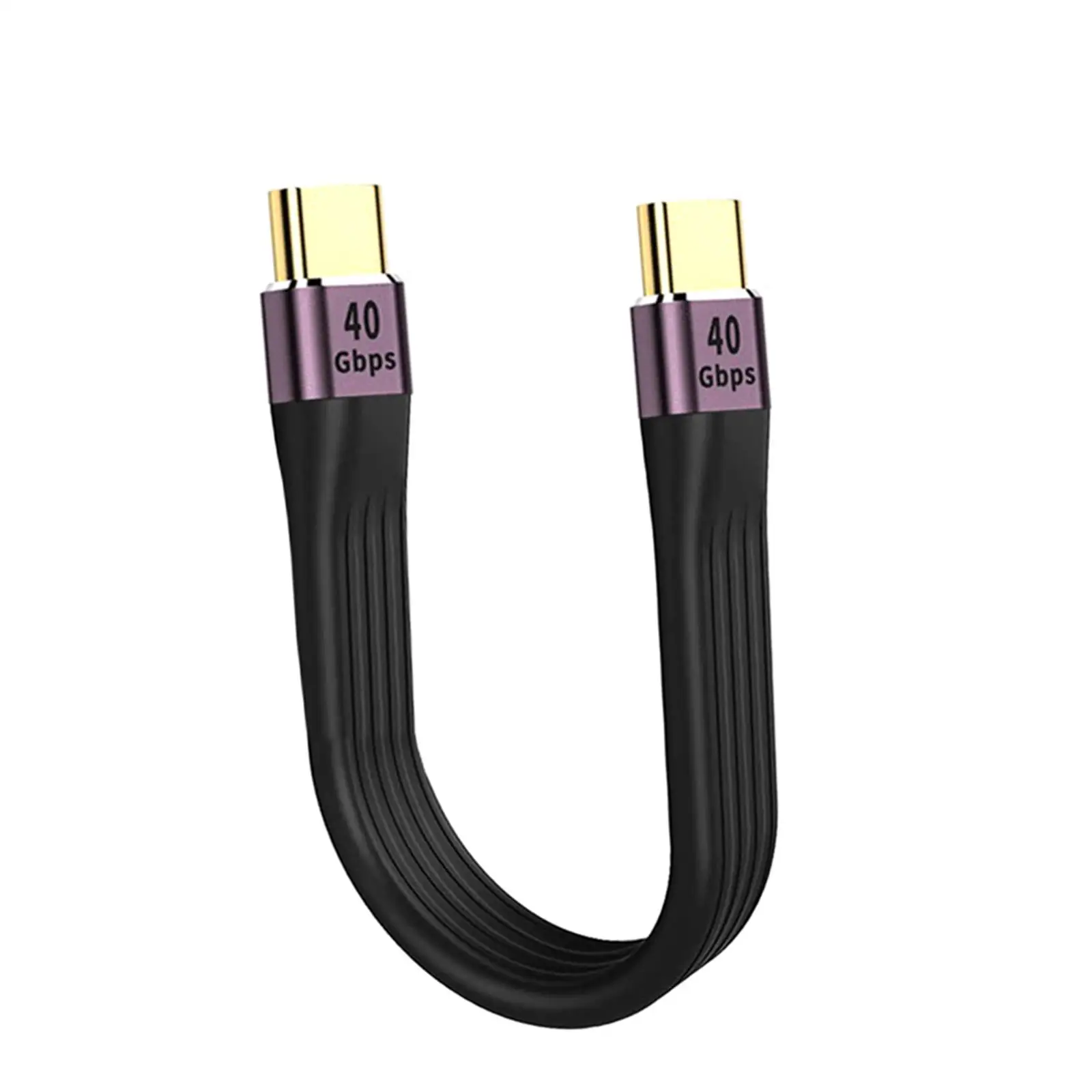 Short USB C Cable 100W 40Gbps Data Transfer data Fpc Design for 4/3 External SSD Phone