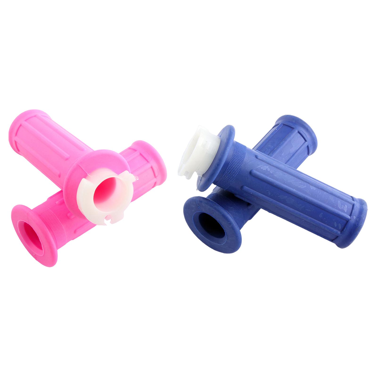 2 Pieces Handlebar Grips Throttle Accelerator Twist Grip Handle Bar Set Fit for Yamaha PW50 Spare Parts Replaces Accessories