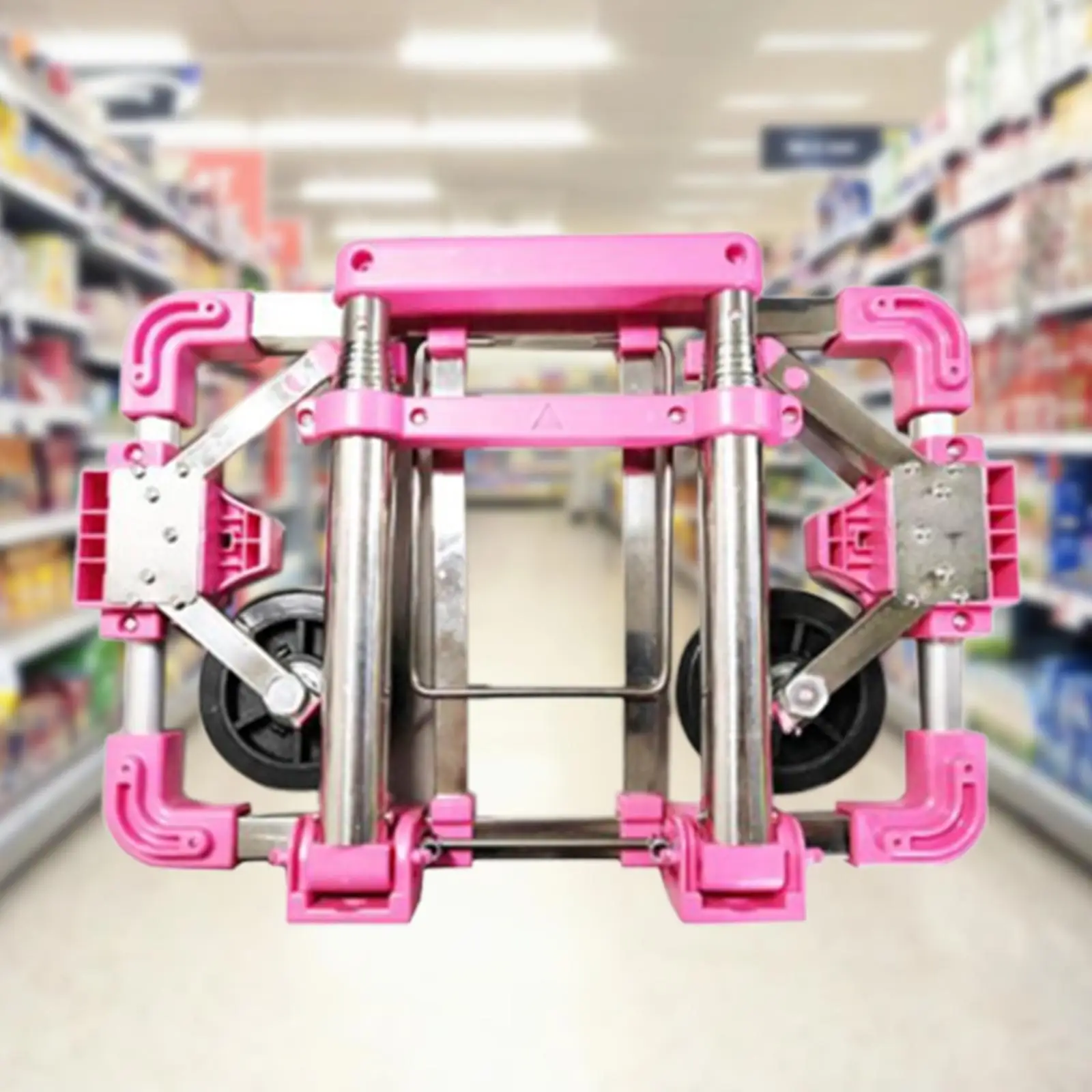 Folding Hand Trucks with 2 Elastic Ropes Collapsible for Shopping