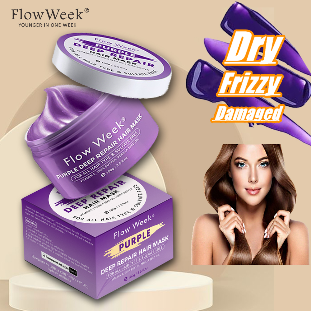 Best of FlowWeek Keratin Toughening Repair Hair Mask Care 5 Seconds Repairs Hair Damage Improves Dry And Rough Hair Care Moisturizes Reviews & Tips