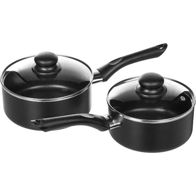 Basics 8-Piece Non-Stick Cookware Set - Black for sale