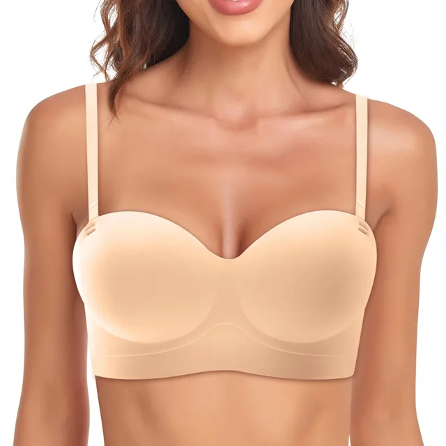 Women's T Shirt Bra with Push Up Padded Bralette Bra Without