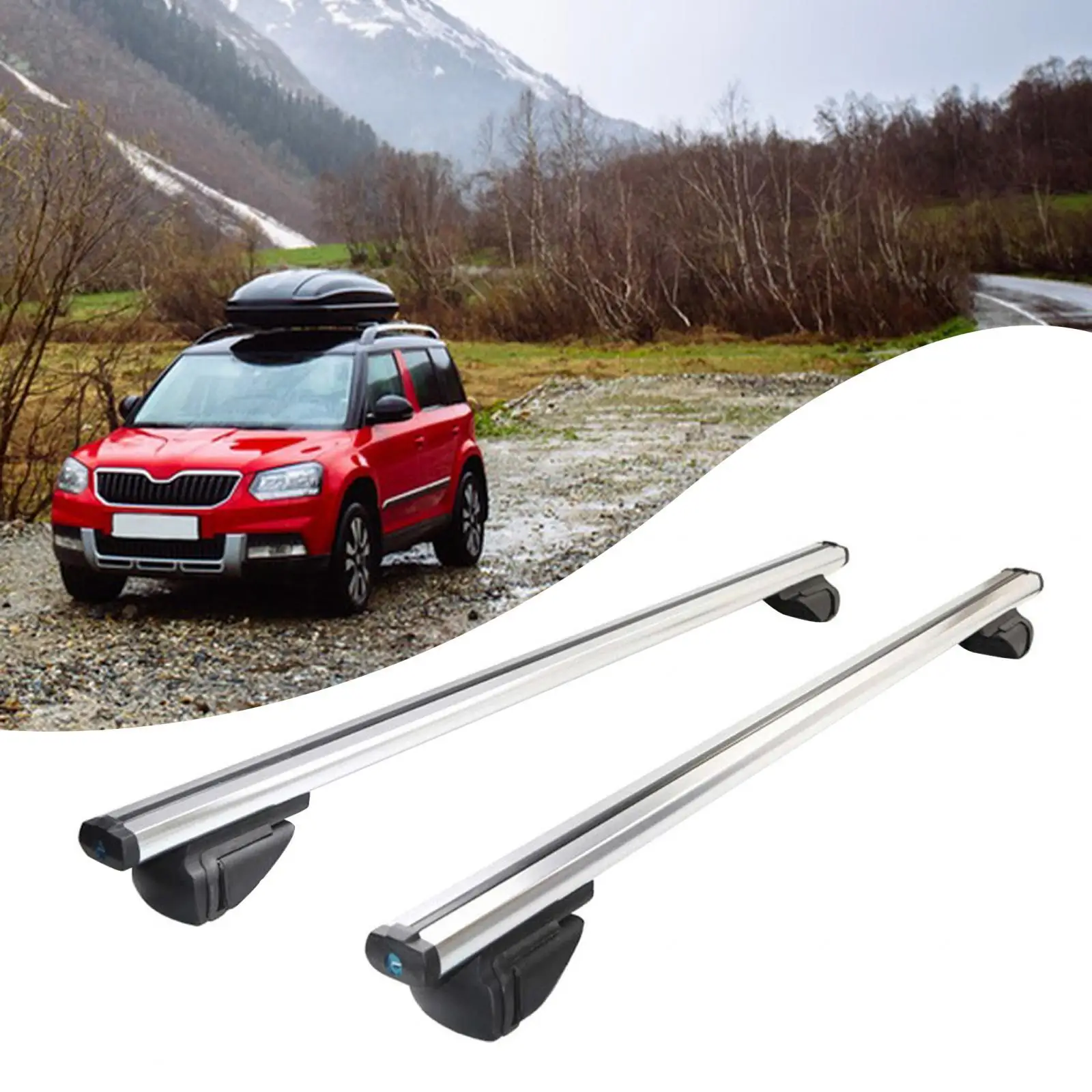 Car Roof Racks Cross Bars with Locks Universal for Vehicle Most Car SUV