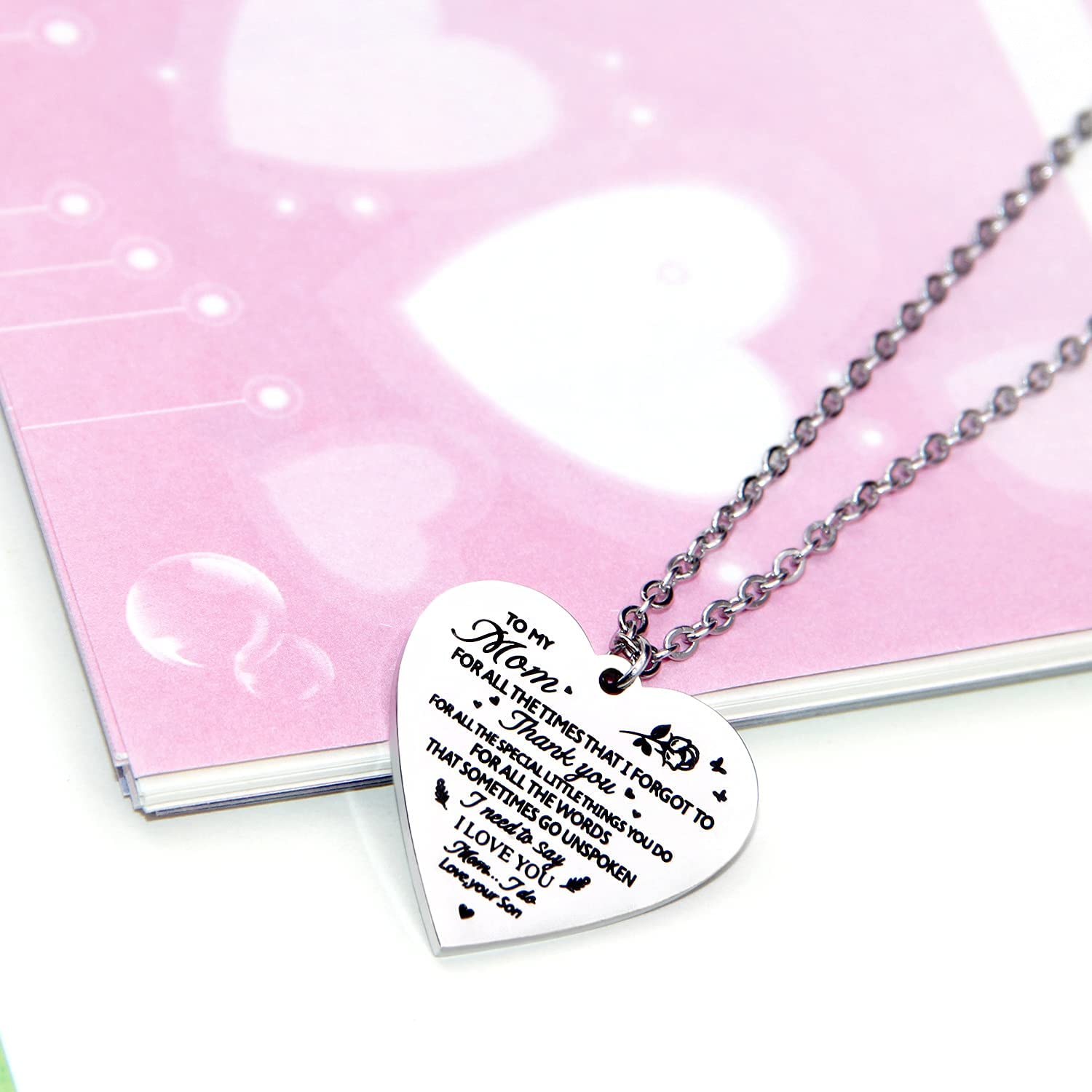 Stainless Steel Heart pendant necklace 
