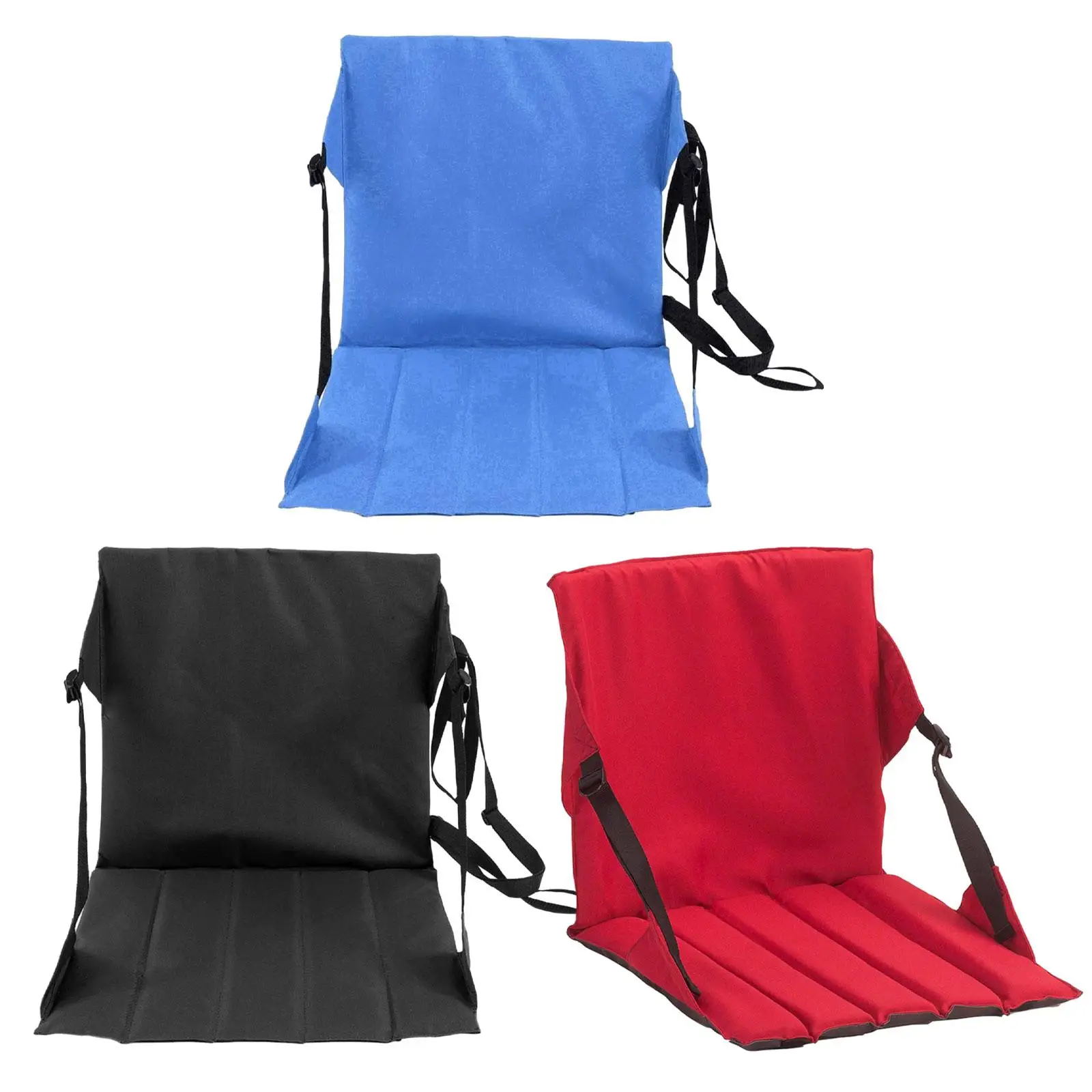 Stadium Seat Cushion with Back Support for Sports Events Picnic Garden