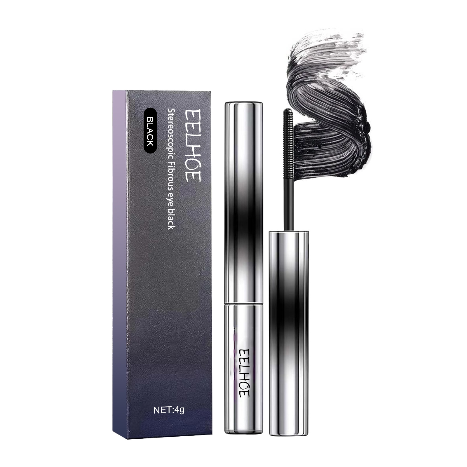 Curling Mascara Lengthening Lasting Styling Eyelash Extension Natural Volume Thickening Lashes Silk Fiber Waterproof Makeup 4g