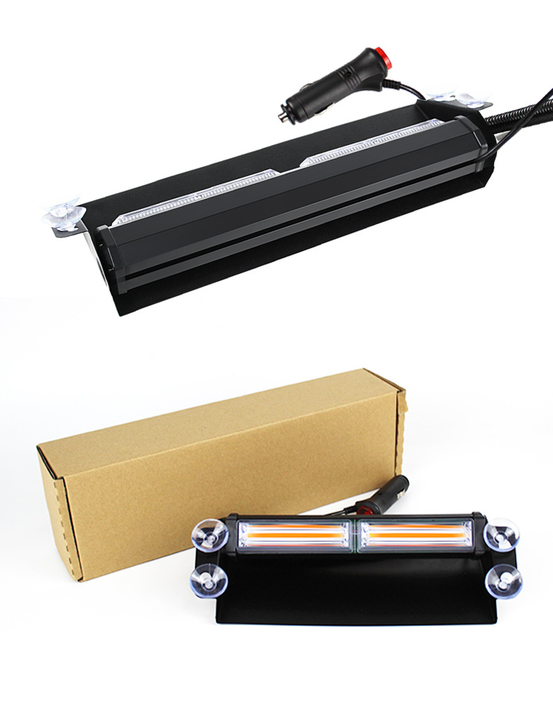 Car Wagon Front and Rear Windshield Glass Suction Tray Flashing Warning Light - Versatile and Easy to Use