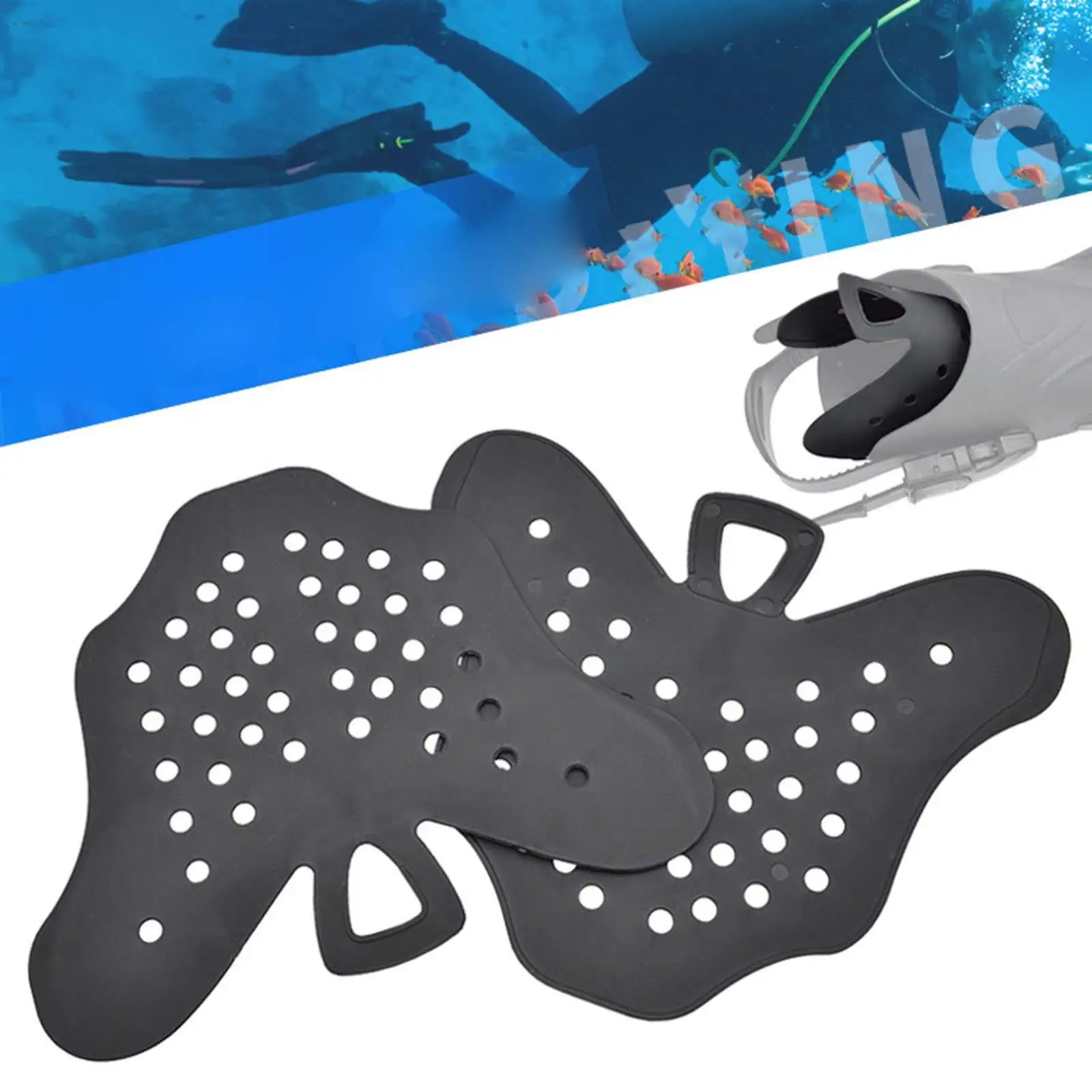 Diving Flip Fin Replacement Practical Snorkeling Flippers Insert for Womens Men Diving Snorkeling Swimming