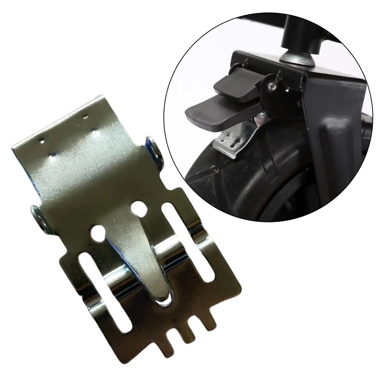 Metal Shopping Trolleys Brake Pad Braking Holder Repair Wagon Locking Pad Parts Durable Accessories Replace