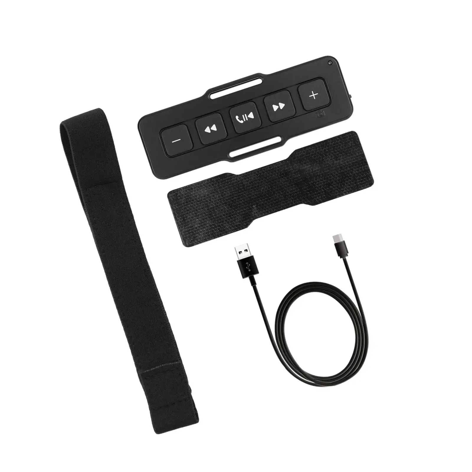 with Elastic Band Bike Handlebar Media Control Waterproof Portable Wireless USB Motorcycle Remote Controller for Climbing