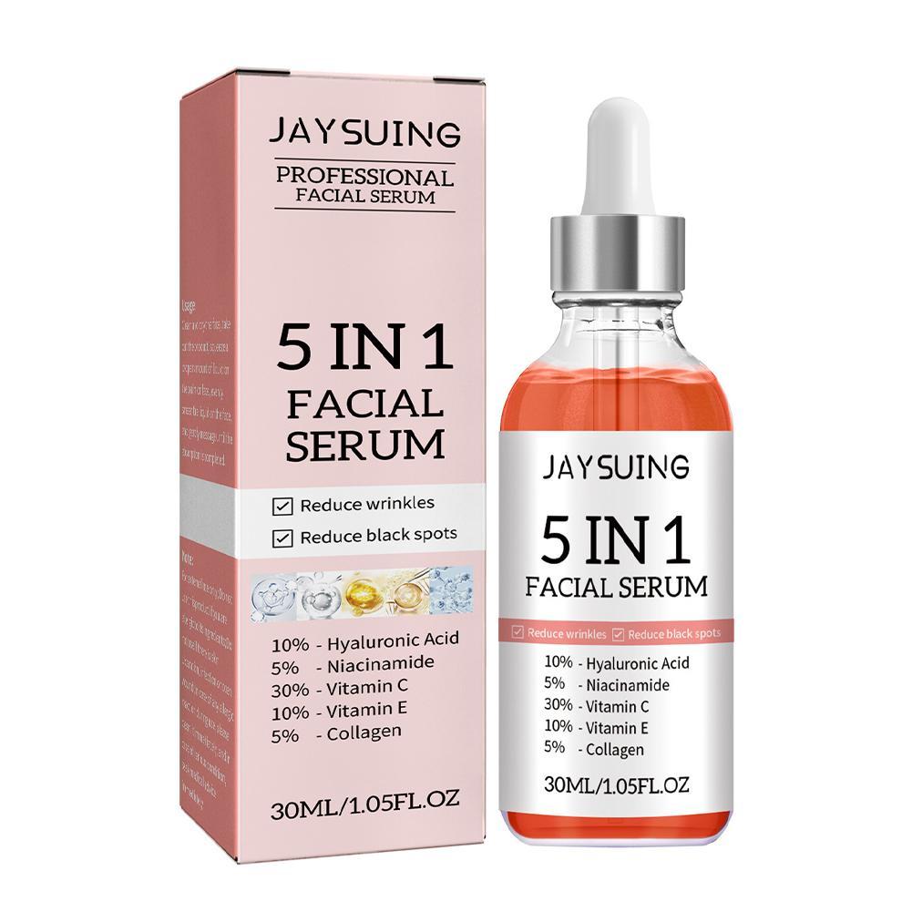 Best of New 5 In 1 Face Serum Moisturizing Whitening Anti Wrinkle Aging Vitamin C Hyaluronic Acid Facial Serum Shrink Pores Skin Care Reviews & Tips