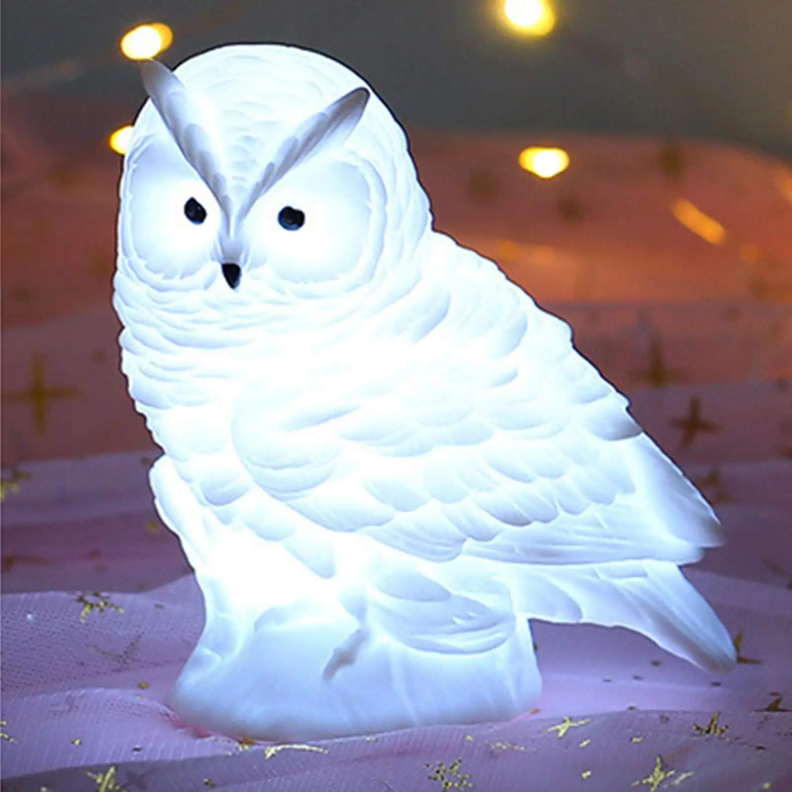 Owl Shape Animal Lamp Shade Night Light Table Lamp Bedside Lamp for Home Decoration