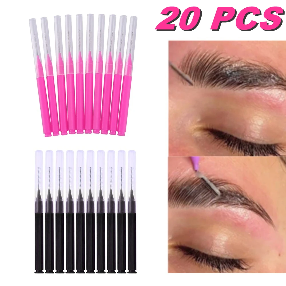 Best of 20Pcs Mini Eyebrow Brush Brow Perm Brush Disposable Brow Lifting Brushes Bendable Micro Eyelash Brush Applicators Makeup Tools Reviews & Tips