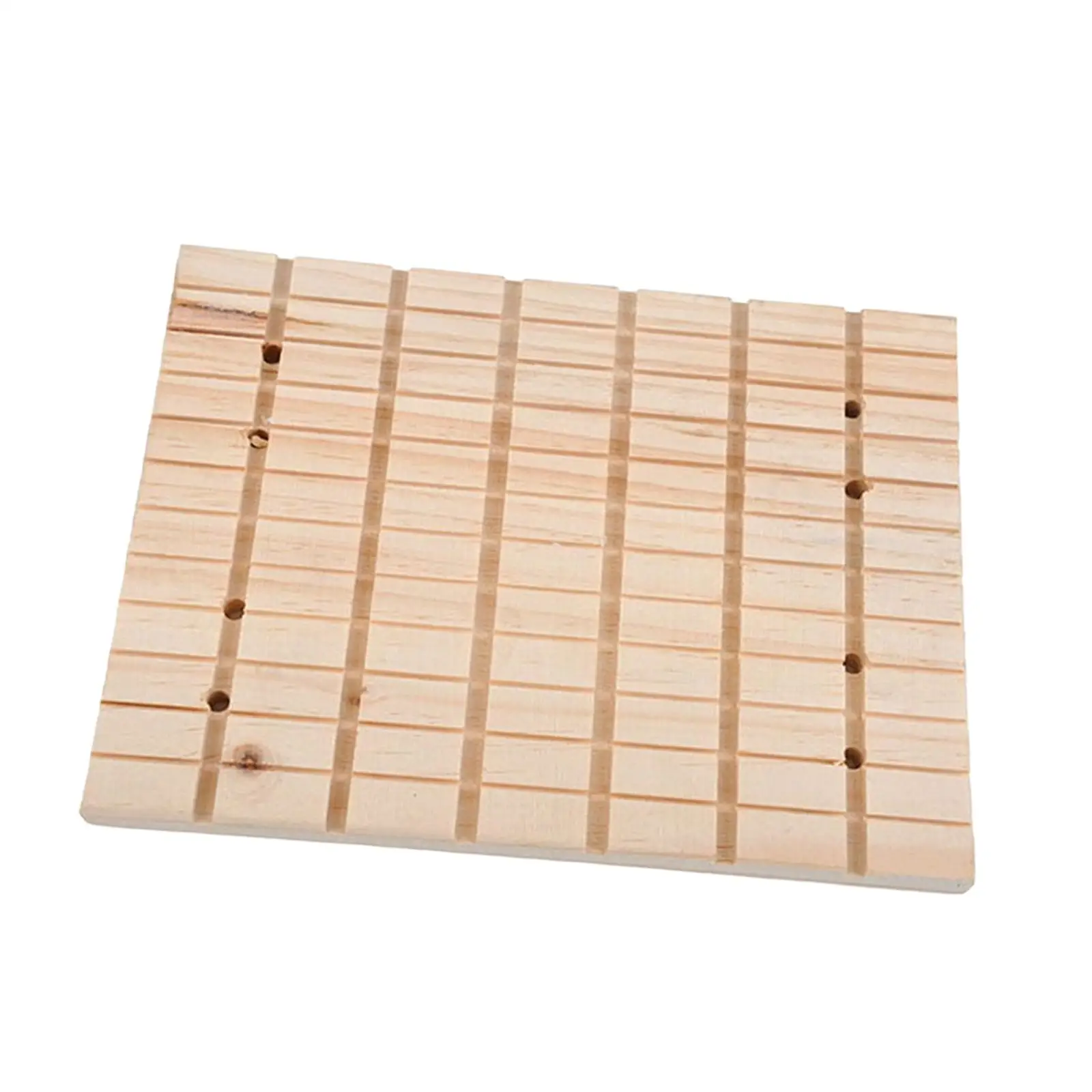 Rabbit Scratching Board Wooden Chew Toys Digging Platform Pad Wooden Mat Edible for Hedgehog Rat Small Animals