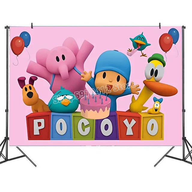 Pocoyo Birthday Party Decorations  Baby Party Decoration Pocoyo - New Foil  Balloons - Aliexpress