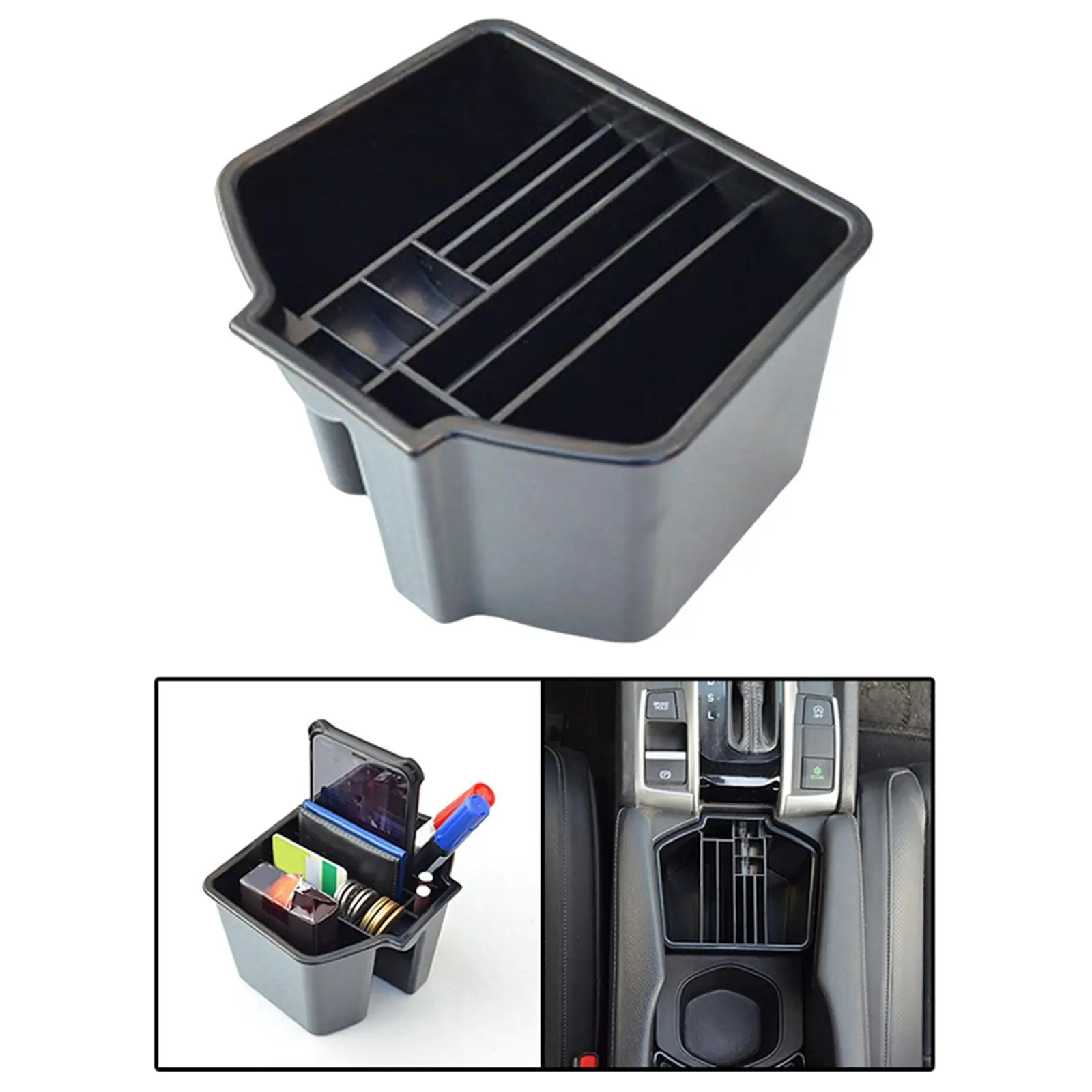 Automotive Center Console Armrest Storage Box for Civic 10TH Easy Installation Keep Organized Interior Accessories Durable