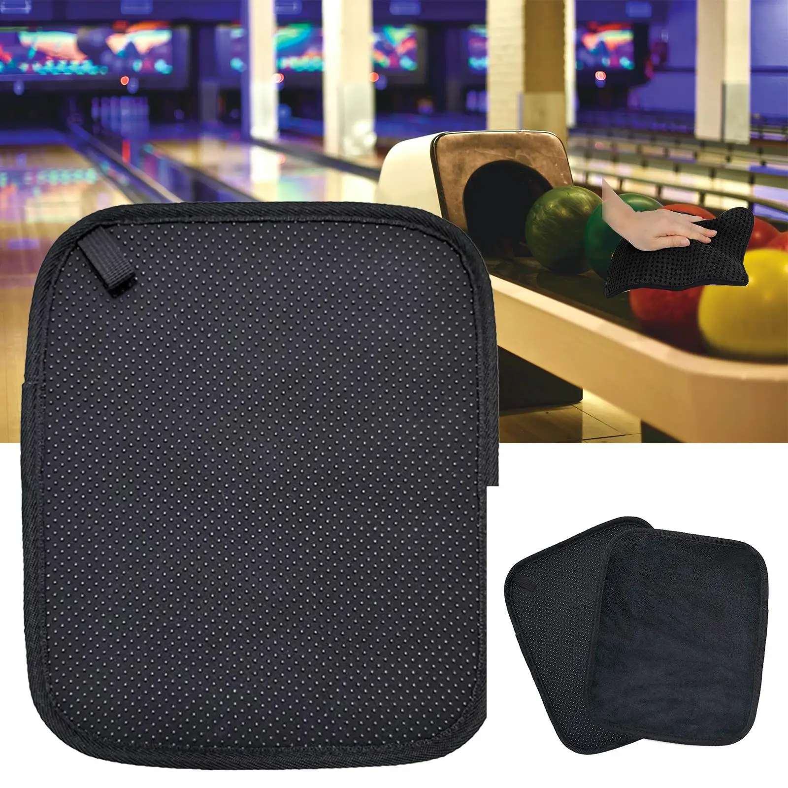 Bowling Ball Towel Microfiber Bowling Towels Improve Grip and Precision 8``x10`` Bowling Shammy Pad Cleaner Bowling Supplies