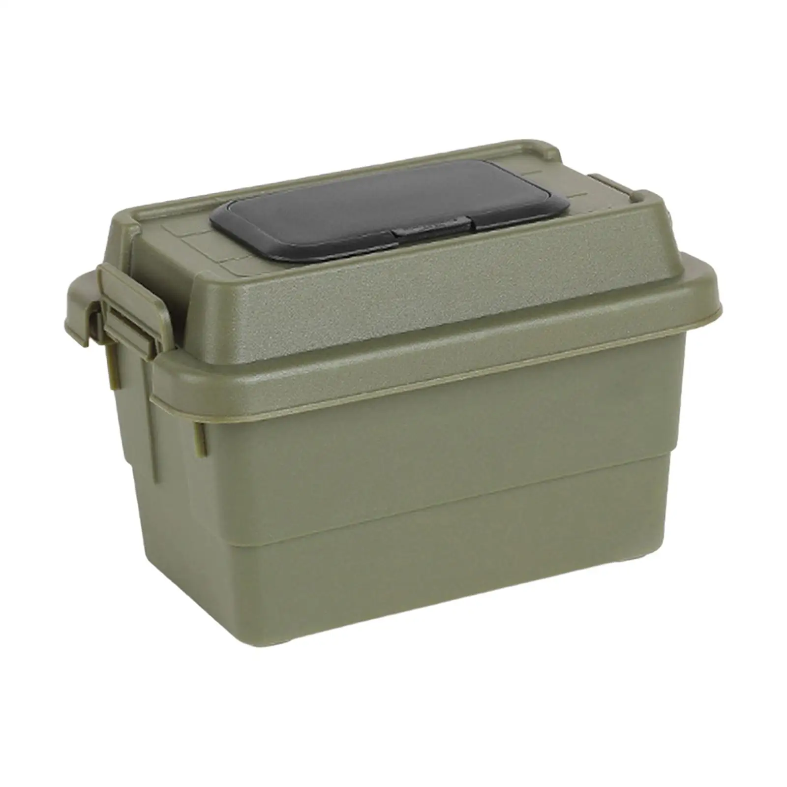 Outdoor Storage Box Nonslip Base with Cover Thicken Multi Functional Storage Case for Cooking Backpacking Traveling Home