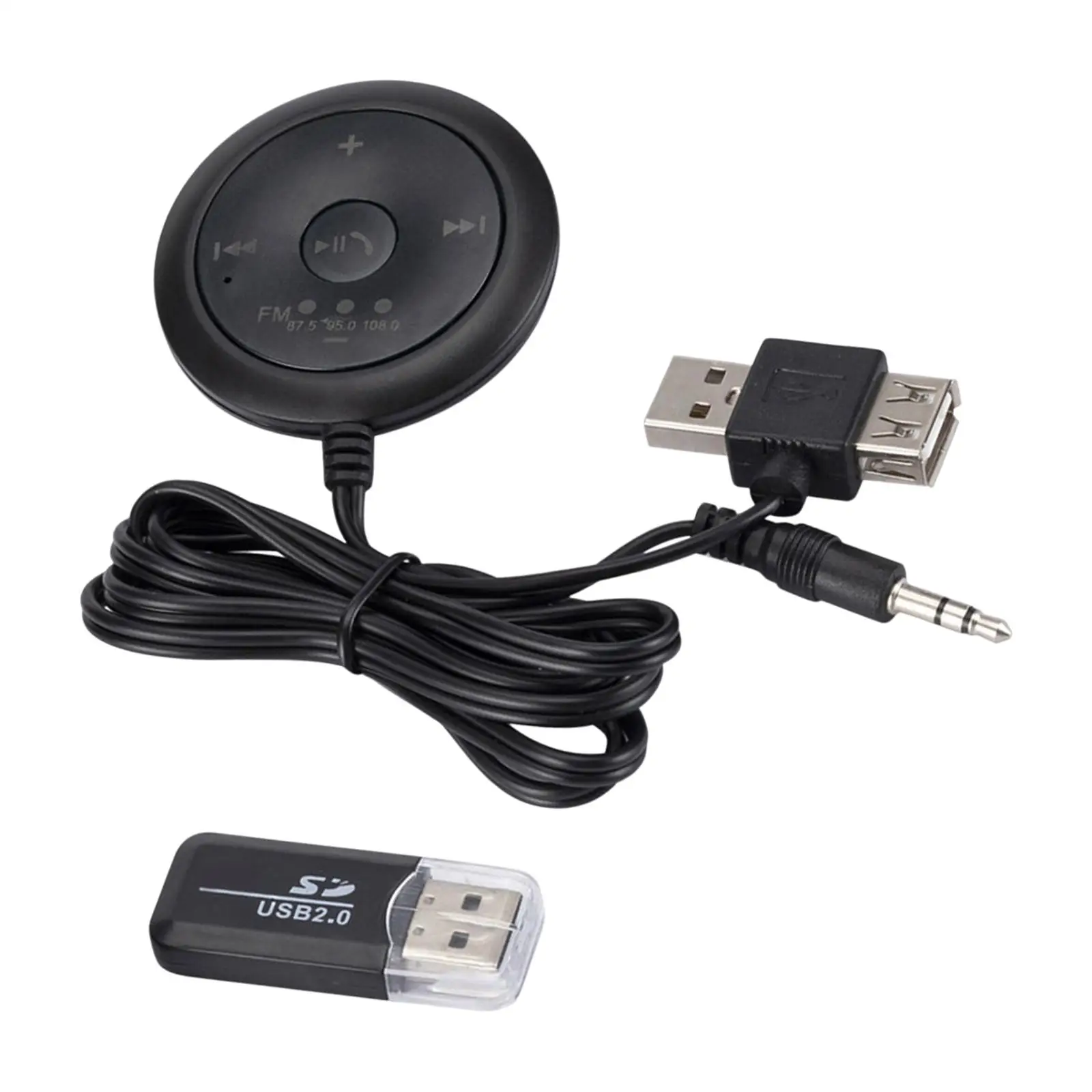 Wireless Car MP3 Player Receiver and   Adapter for Car Hands-Free Call