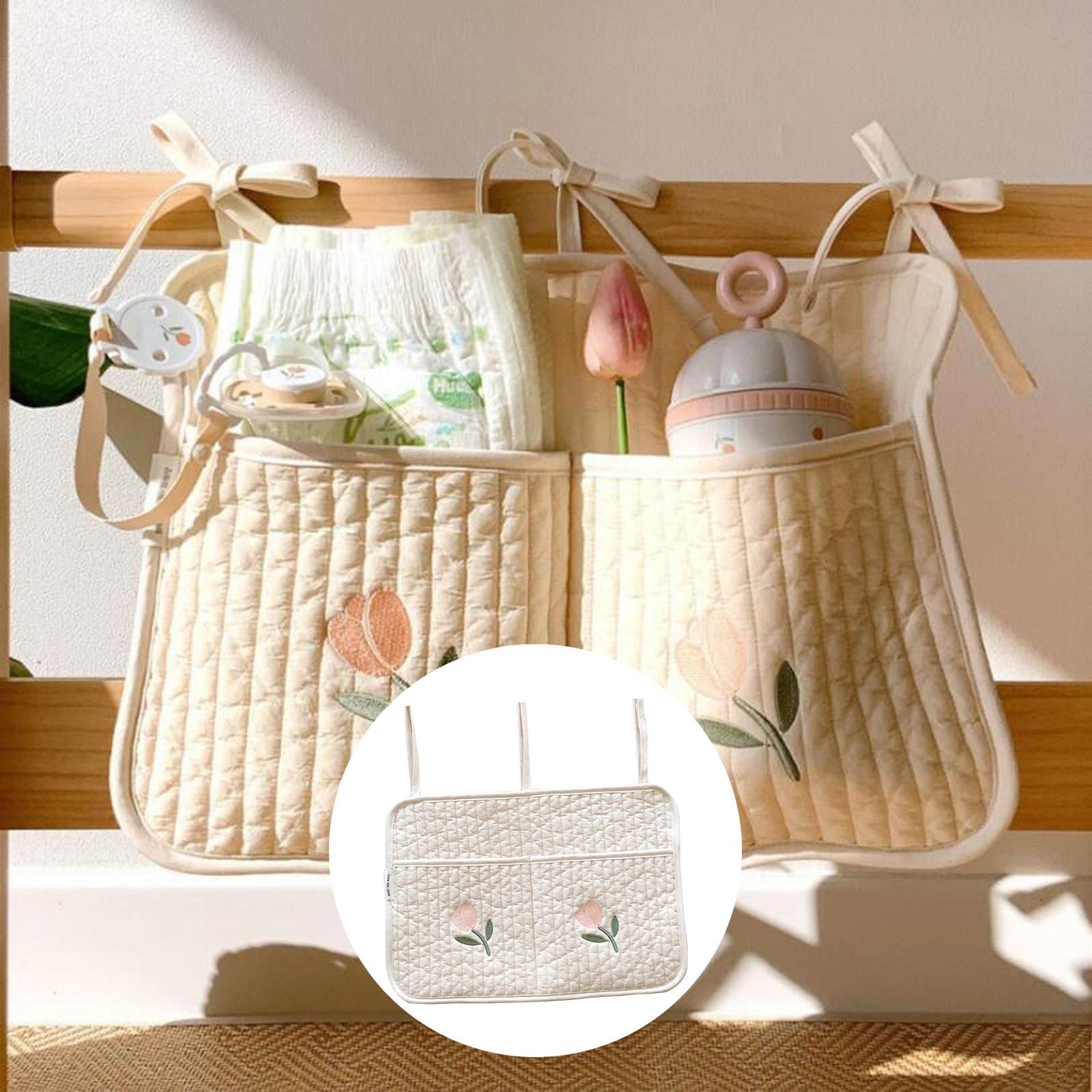 Baby Diaper Bag Put Up Storage Pouches for Bed Storage Bibs Put UP Diaper Tulip Large