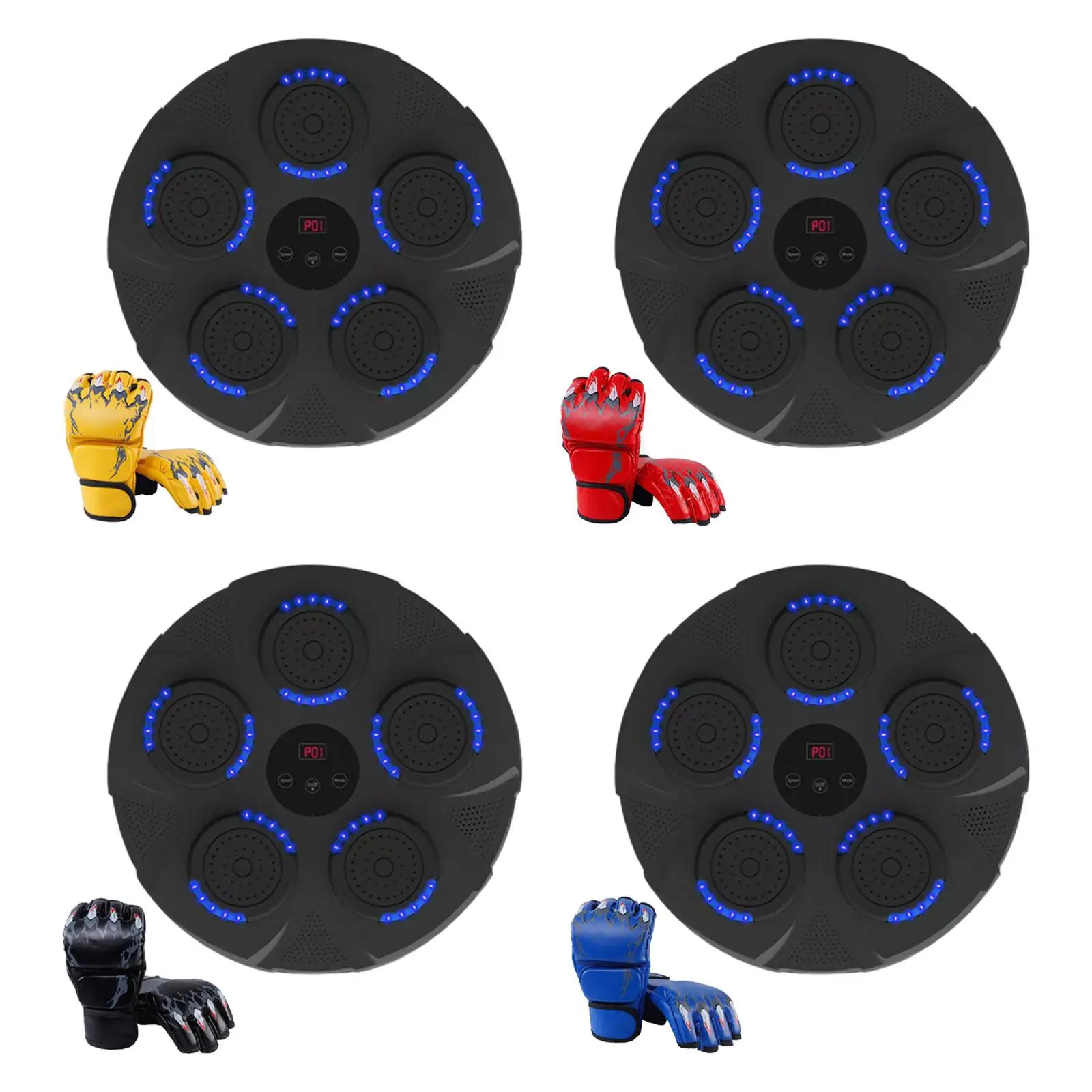 Music Boxing Machine Wall Durable Music Boxing Pads Multi Musical Target Boxing Reaction Wall for Workout Relaxing