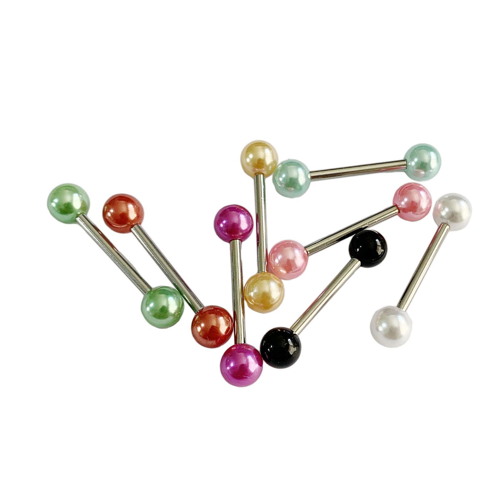 8 Pieces Tongue Rings Length 5/8