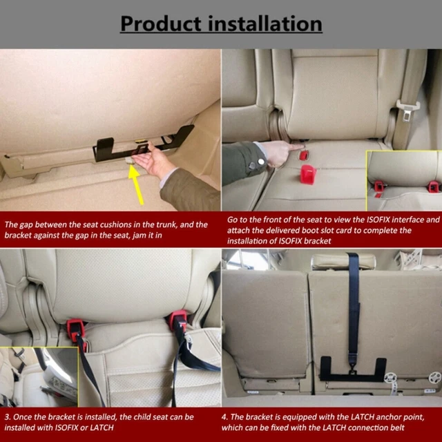 Soporte de guía Universal para cinturón de seguridad de coche, interfaz de  asiento de seguridad infantil para conector de cinturón de seguridad ISOFIX  Latch - AliExpress