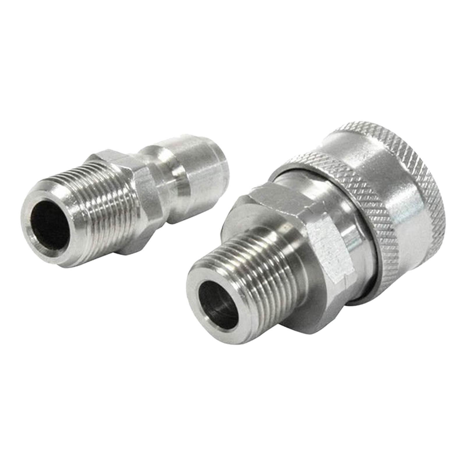 2Pcs Pressure Washer Adapter Set 3/8 inch Replacement Quick Release Connector Daily Tool