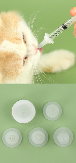 Biberon Per Cuccioli E Gattini - Bottiglia Allattamento 15cm, Capezzolo