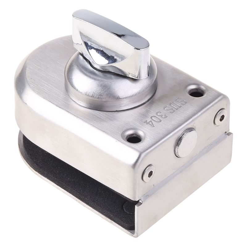 Description Picture 4 of itemGlass Door Lock Knob Sliding Floor for Latch for Bathroom Toilet Shop Glass Door