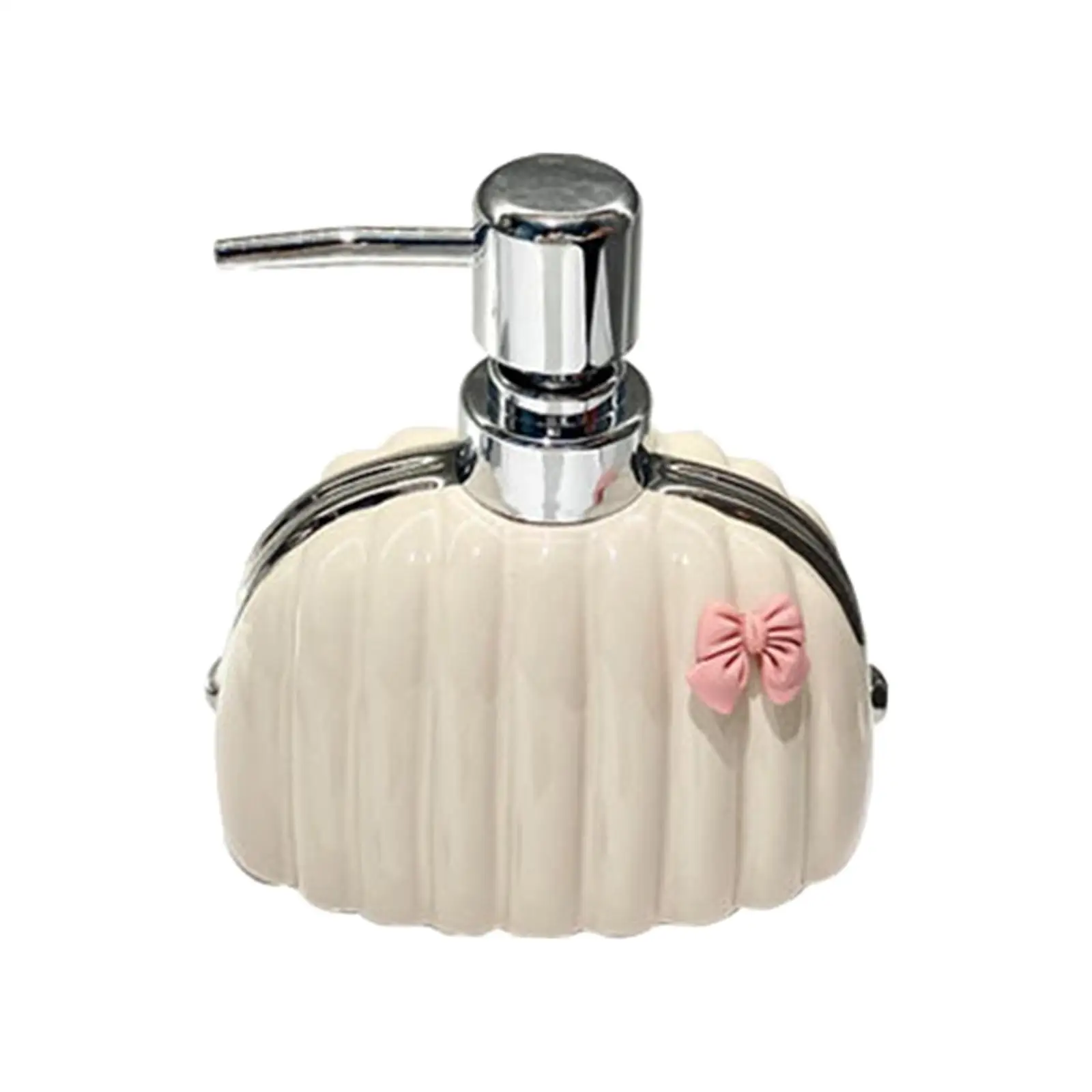 Porcelain Lotion Dispenser with Pump Hand Soap Dispenser Minimalist White Ceramic Lotion Bottle for Bathroom Bedroom Decor