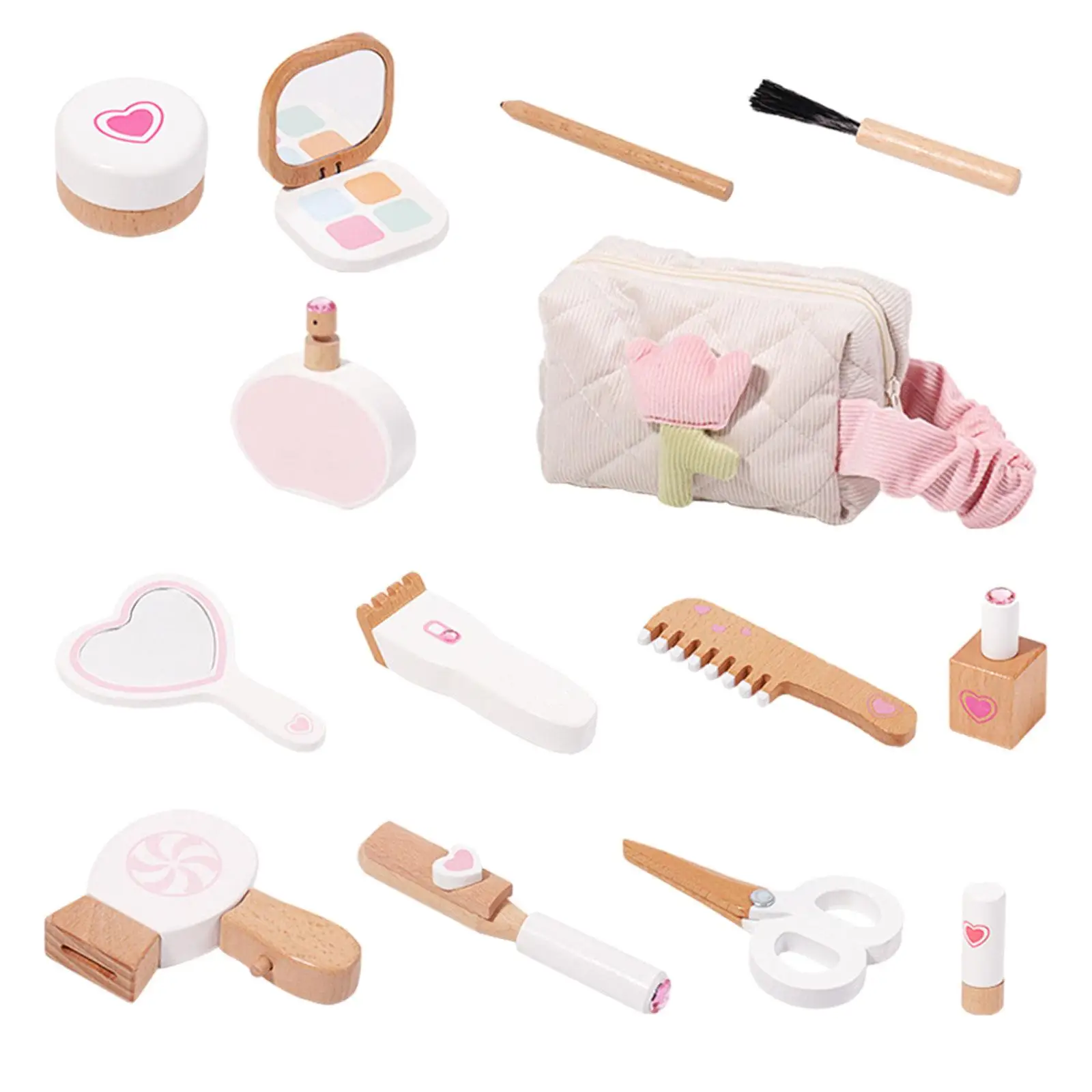 14 Pieces Play Makeup for Little Girls Pretend Makeup for Toddlers Children Toy Ages 3 over Makeup Kits for Girls for Festivals