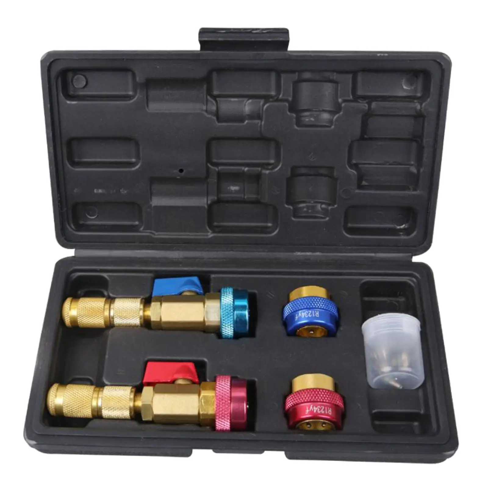 Automotive AC R134A R1234Yf Valve Core Remover and Installer Leakproof Tool Set  Side Valve Tool Valve Core Couplers