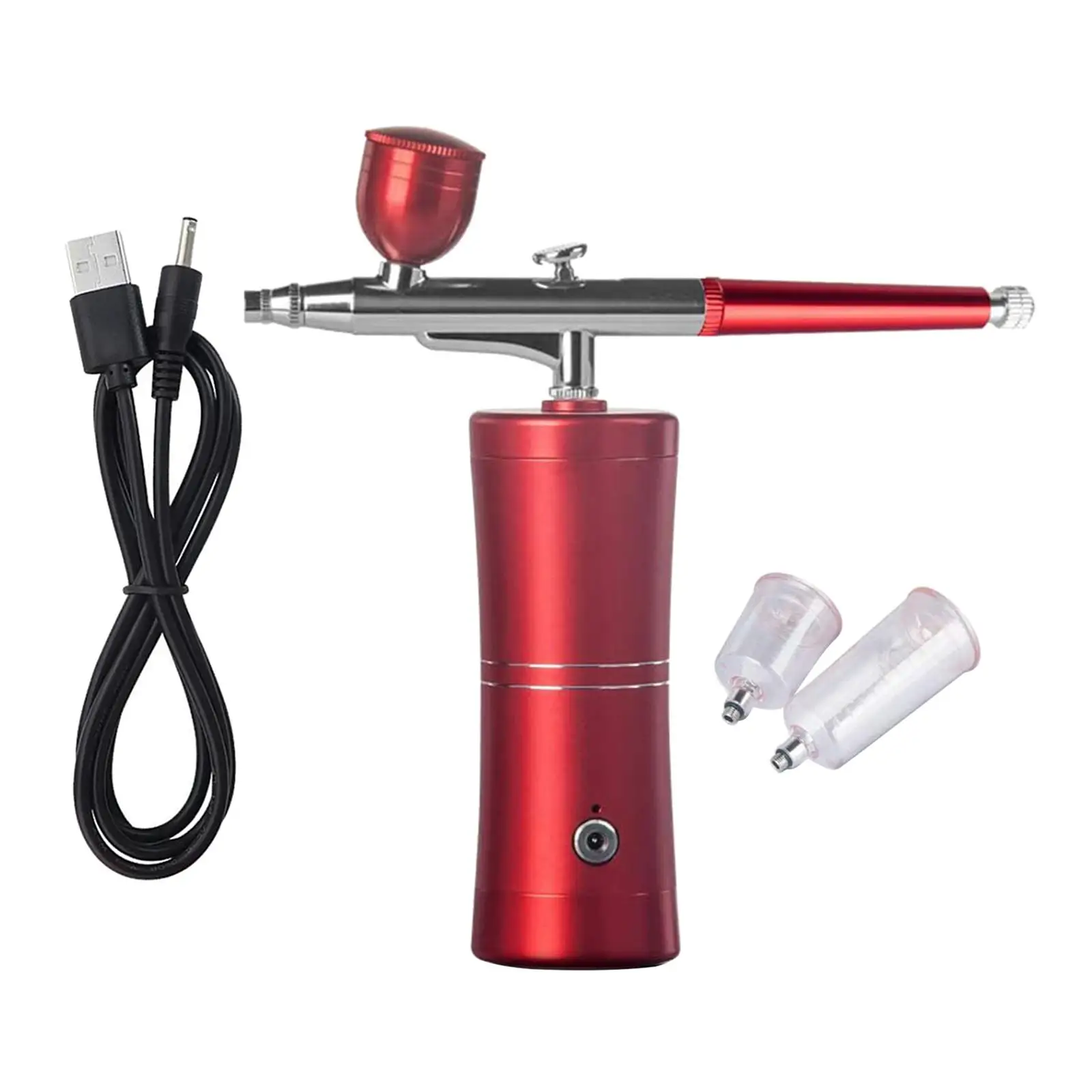 Airbrush Moisturize Painting Automatic Gravity feed for Model Paint Kit Accs