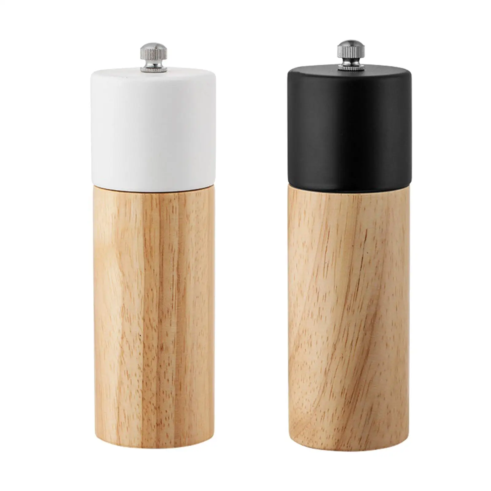 Manual Pepper and Salt Mill 1x with Spice Easy Refillable Salt and Pepper for Kitchen Gadgets Home Picnics BBQ